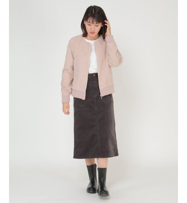 ikka「裏フェイクファー使いスエードブルゾン」|ブルゾン・スタジャン|