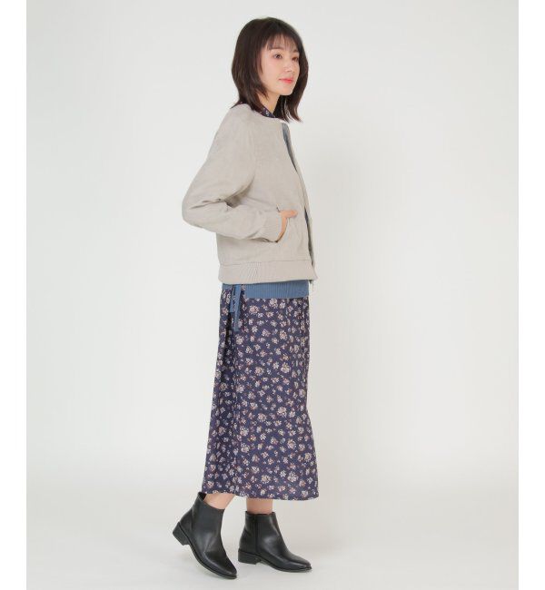 ikka「裏フェイクファー使いスエードブルゾン」|ブルゾン・スタジャン|