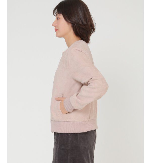 ikka「裏フェイクファー使いスエードブルゾン」|ブルゾン・スタジャン|