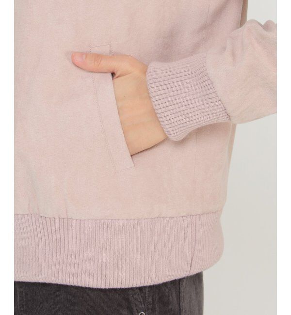 ikka「裏フェイクファー使いスエードブルゾン」|ブルゾン・スタジャン|