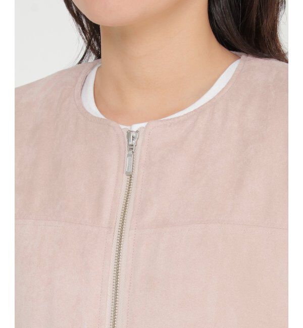 ikka「裏フェイクファー使いスエードブルゾン」|ブルゾン・スタジャン|