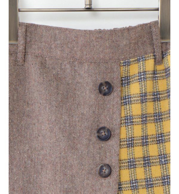 ikka kids「【キッズ】ツイード風切り替えラップキュロット（100~160cm）」|スカート|