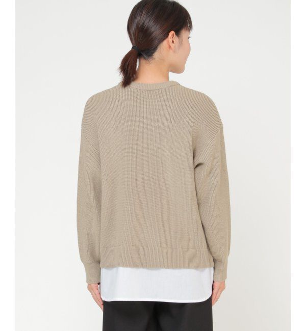 ikka「裾レーヤードニットプルオーバー」|プルオーバー|