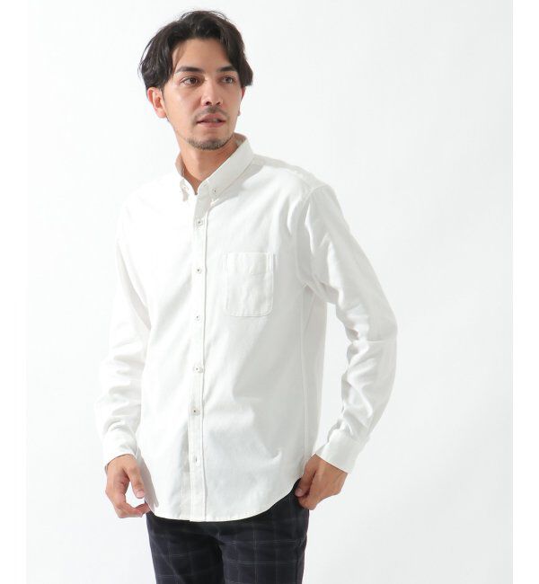ikka「オックスボタンダウンシャツ形態安定」|シャツ・ブラウス|