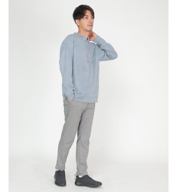 ikka「セイケツフェイクスエードルーイカラー」|パーカー|