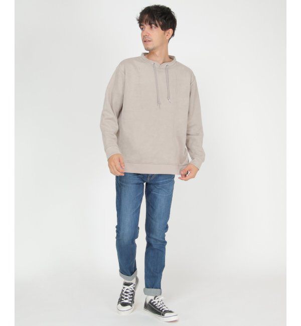 ikka「セイケツフェイクスエードルーイカラー」|パーカー|