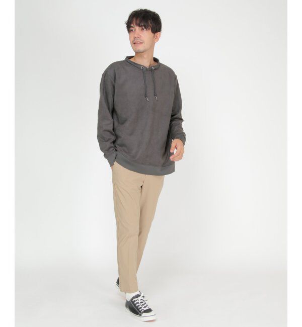 ikka「セイケツフェイクスエードルーイカラー」|パーカー|