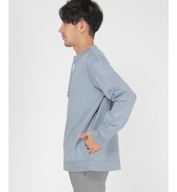 ikka「セイケツフェイクスエードルーイカラー」|パーカー|