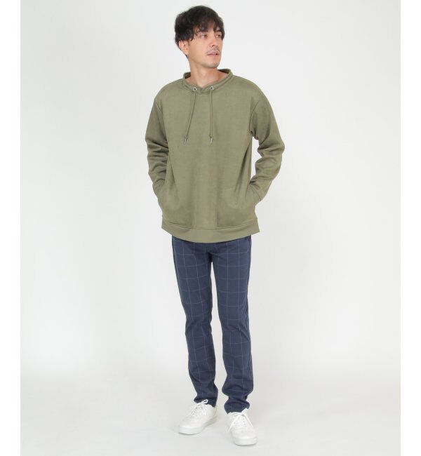 ikka「セイケツフェイクスエードルーイカラー」|パーカー|