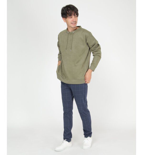 ikka「セイケツフェイクスエードルーイカラー」|パーカー|