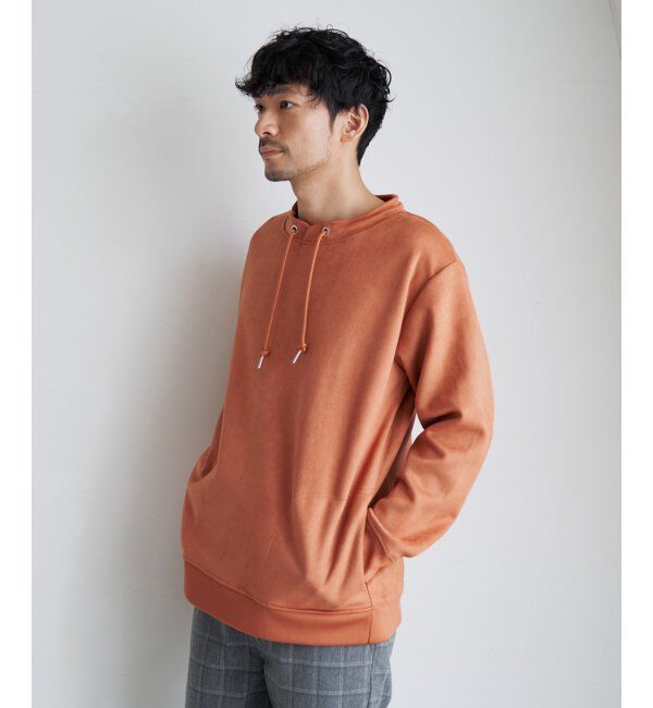 ikka「セイケツフェイクスエードルーイカラー」|パーカー|