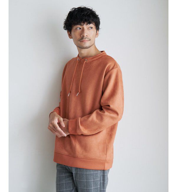 ikka「セイケツフェイクスエードルーイカラー」|パーカー|