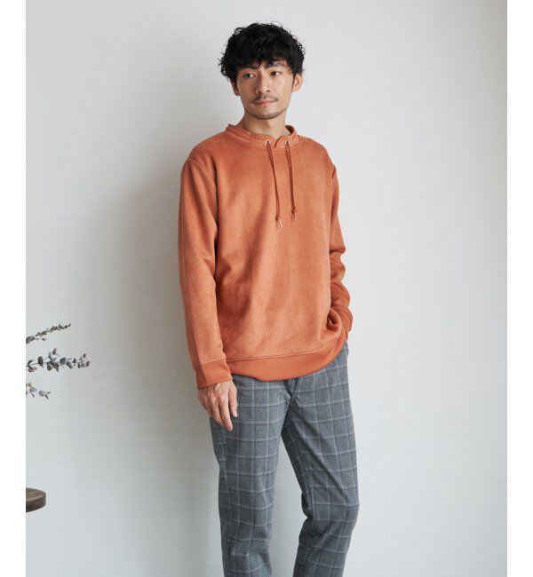 ikka「セイケツフェイクスエードルーイカラー」|パーカー|