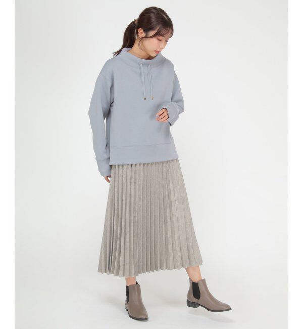 ikka「ダンボールニットスピンドルプルオーバー」|パーカー|