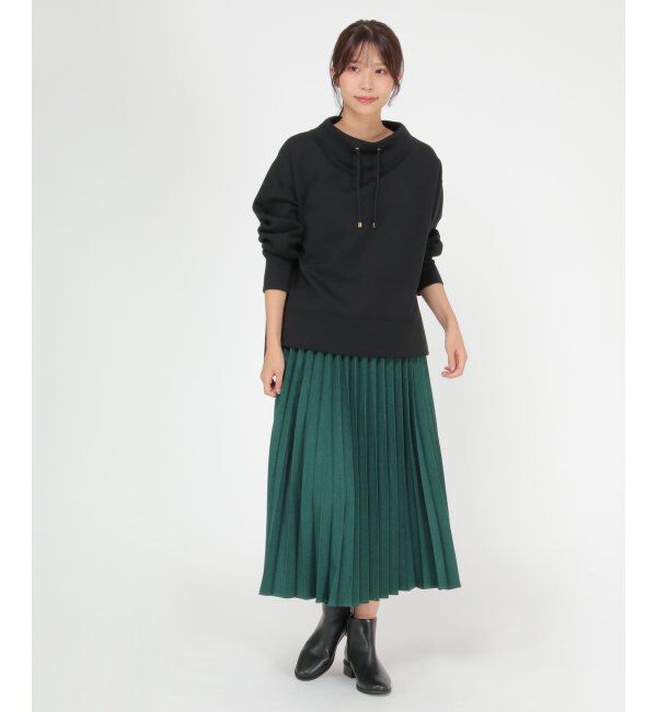 ikka「ダンボールニットスピンドルプルオーバー」|パーカー|