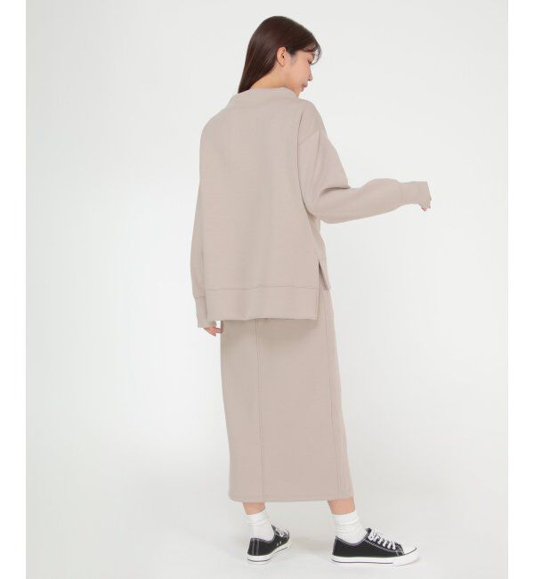 ikka「ダンボールニットスピンドルプルオーバー」|パーカー|