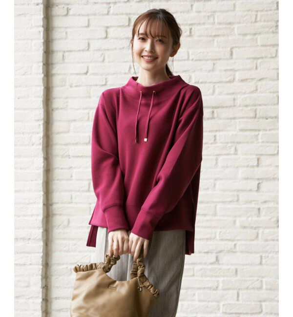 ikka「ダンボールニットスピンドルプルオーバー」|パーカー|