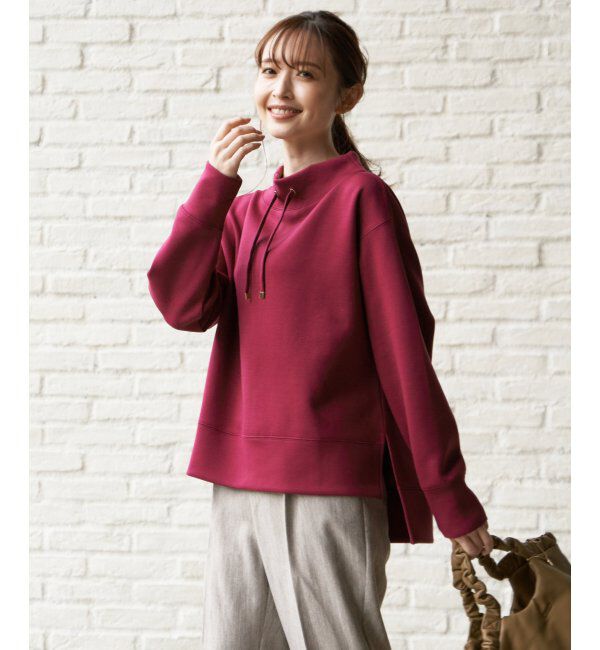 ikka「ダンボールニットスピンドルプルオーバー」|パーカー|