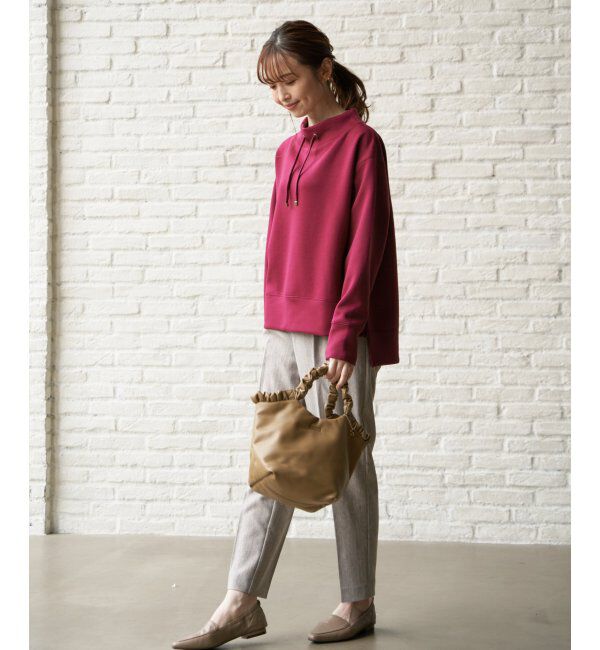 ikka「ダンボールニットスピンドルプルオーバー」|パーカー|