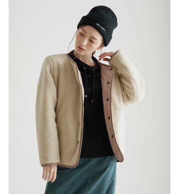 ikka「ダンボールニットスピンドルプルオーバー」|パーカー|