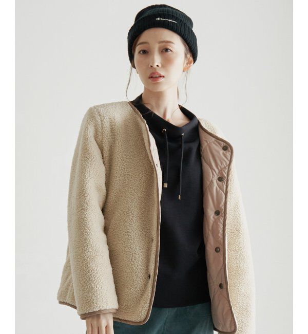 ikka「ダンボールニットスピンドルプルオーバー」|パーカー|