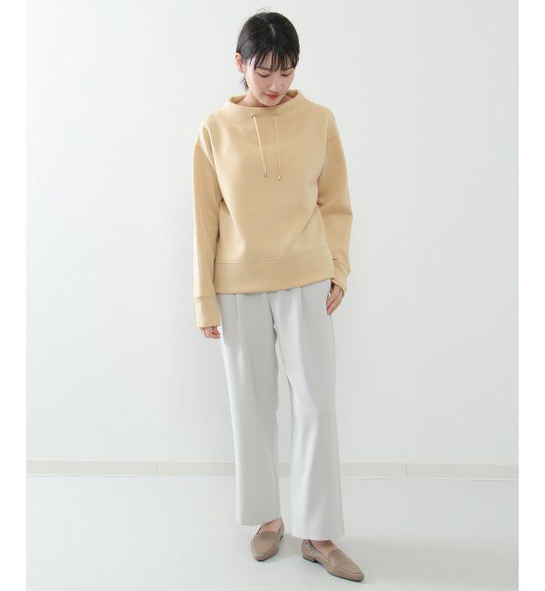 ikka「ダンボールニットスピンドルプルオーバー」|パーカー|