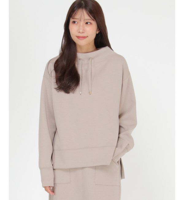 ikka「ダンボールニットスピンドルプルオーバー」|パーカー|