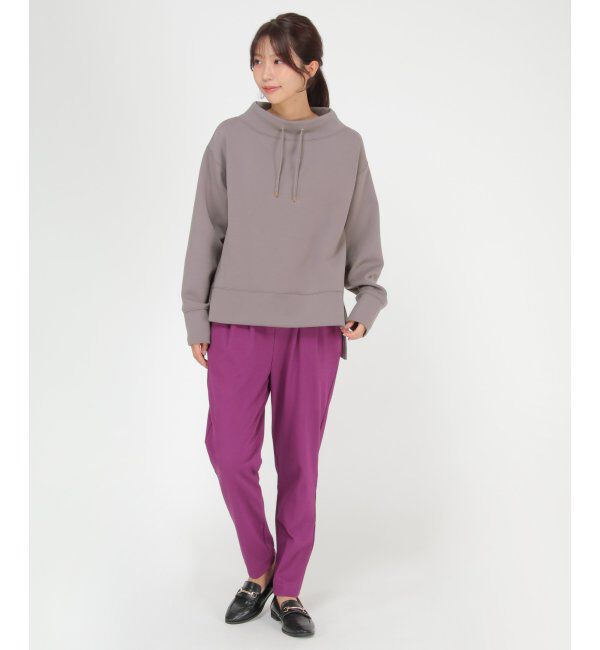 ikka「ダンボールニットスピンドルプルオーバー」|パーカー|