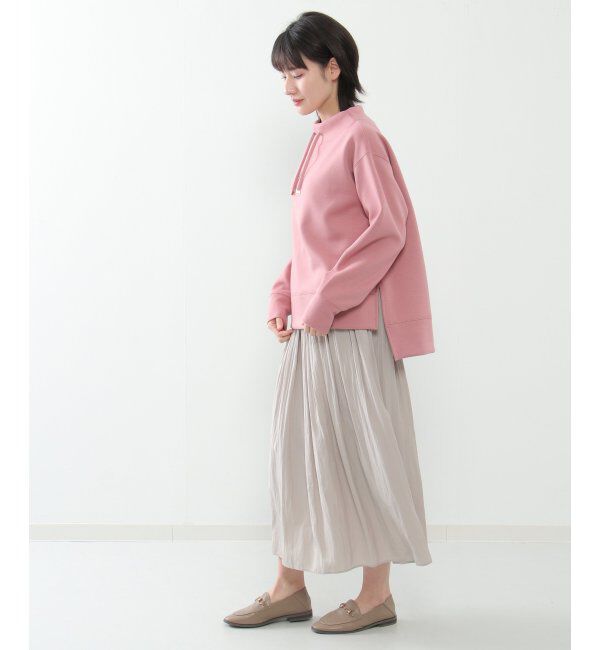 ikka「ダンボールニットスピンドルプルオーバー」|パーカー|