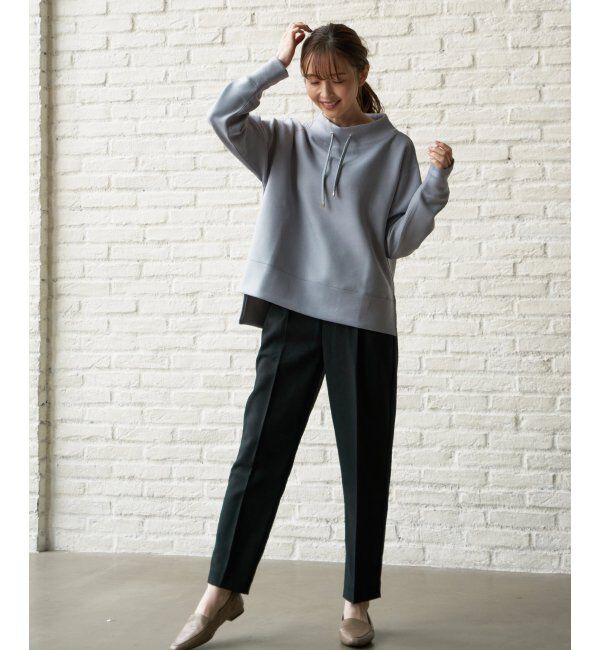 ikka「ダンボールニットスピンドルプルオーバー」|パーカー|