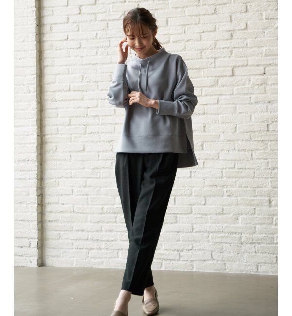 ikka「ダンボールニットスピンドルプルオーバー」|パーカー|