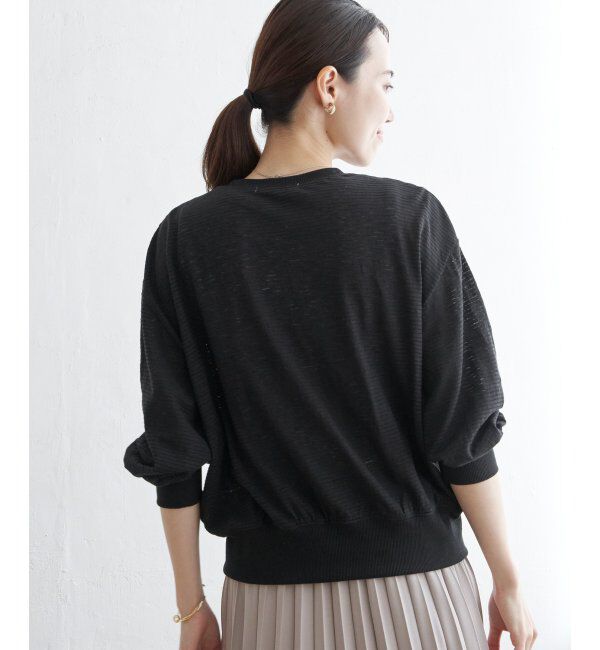 ikka「シャドーボーダーカーディガン」|カーディガン|