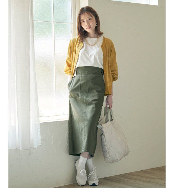 ikka「シャドーボーダーカーディガン」|カーディガン|