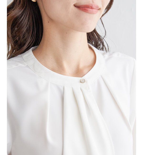 IKKA LOUNGE「ドレープタイブラウス」|シャツ・ブラウス|