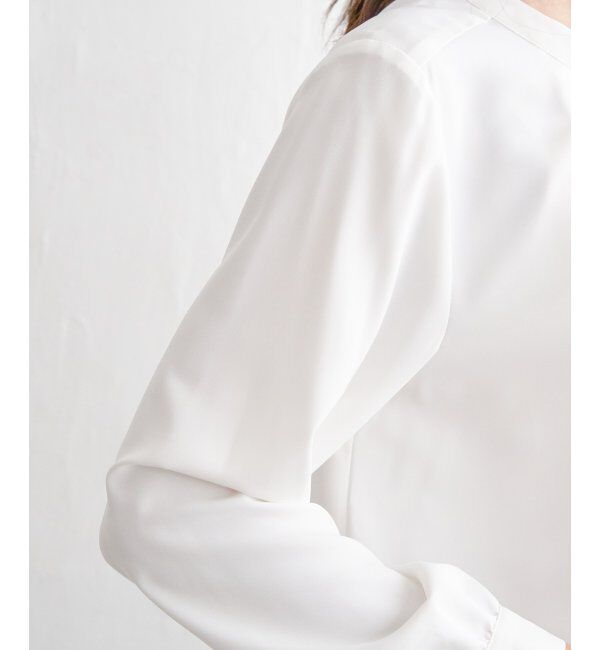 IKKA LOUNGE「ドレープタイブラウス」|シャツ・ブラウス|