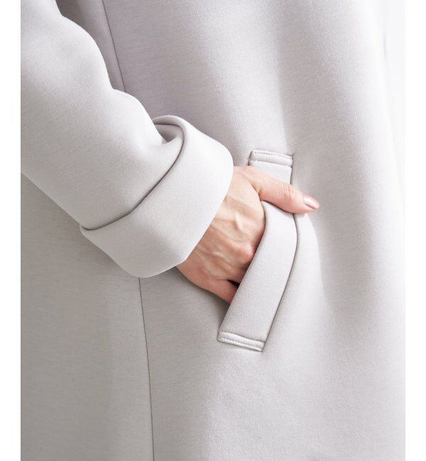 IKKA LOUNGE「ダンボールニットノーカラーコート」|その他|