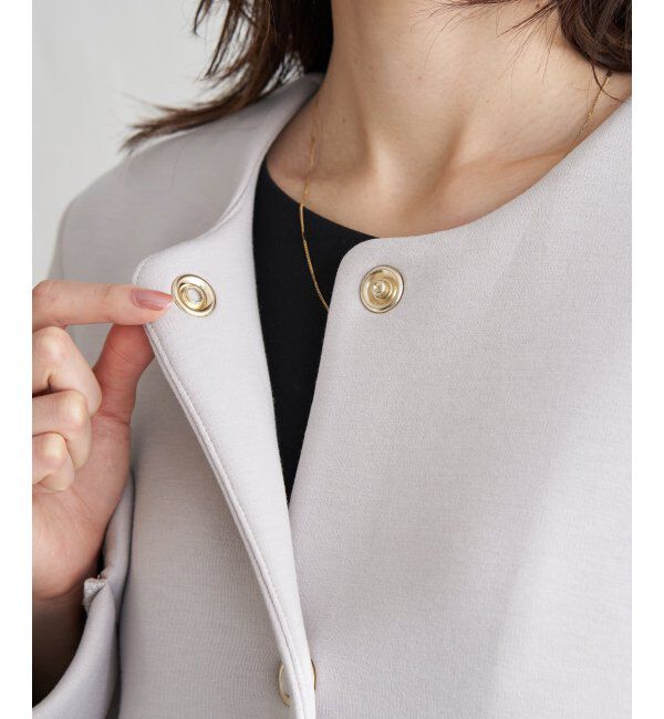 IKKA LOUNGE「ダンボールニットノーカラーコート」|その他|