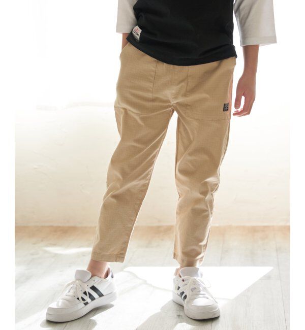 ikka kids「リップベイカーアンクルパンツ（120~160cm）」|その他|ベージュ