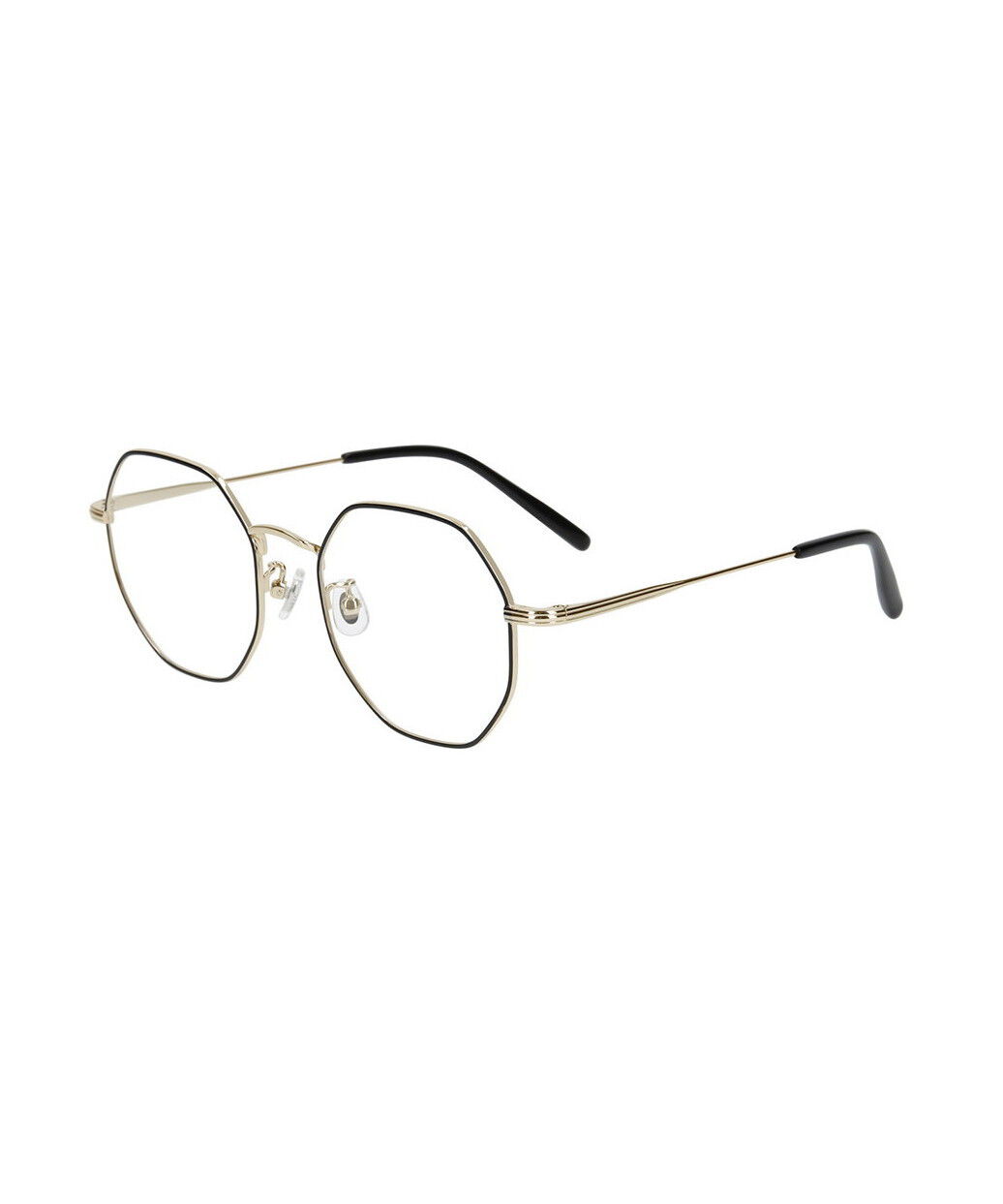  「ウェリントン型 メガネ｜個性を引き出すオクタゴンフレーム メタル レンズ交換券付き」|メガネ|