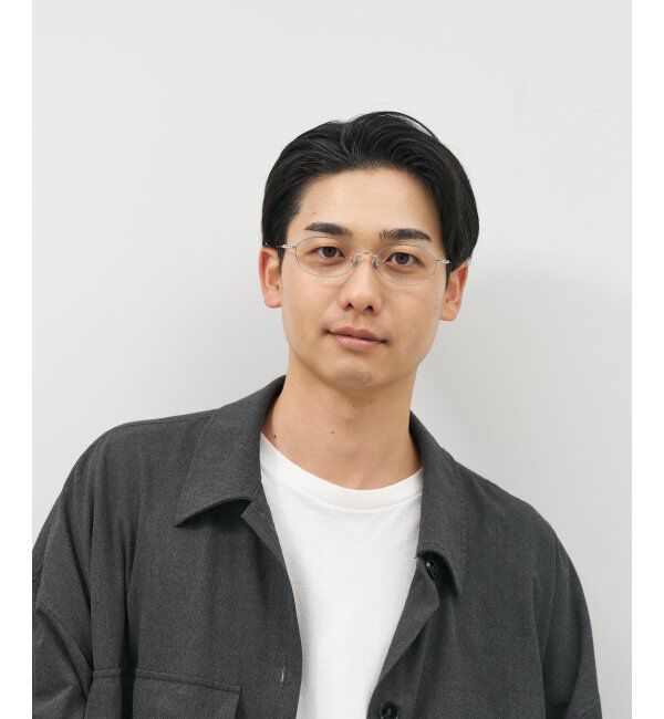  「Zoff｜オーバル メガネ｜メタルフレーム 伊達・度付き｜TRAD METAL レンズ交換券付」|メガネ|シルバー