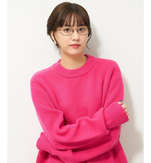  「Zoff｜オーバル メガネ｜メタルフレーム 伊達・度付き｜TRAD METAL レンズ交換券付」|メガネ|薄ブラウン