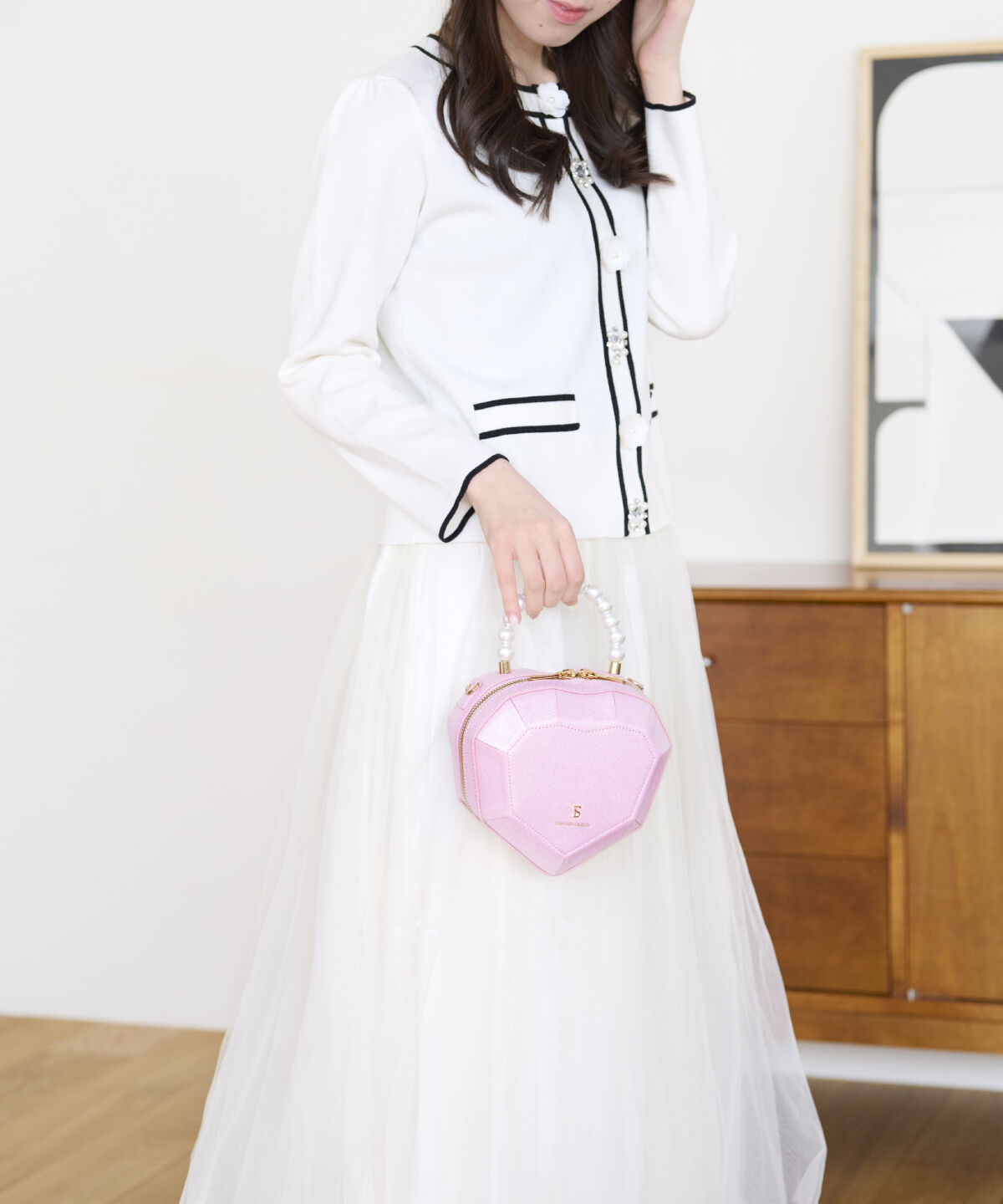 Samantha Vega「ハートパールショルダーバッグ」|ショルダー・メッセンジャー|