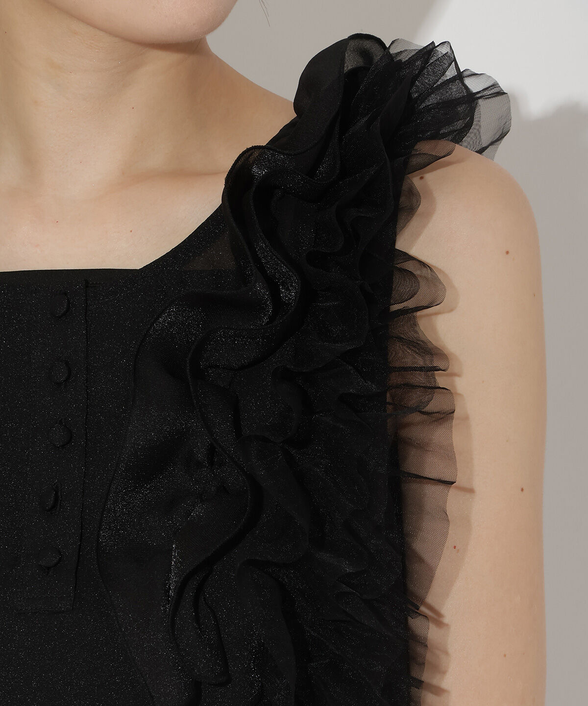 アンドクチュール「オーガンジー&チュールブラウス」|シャツ・ブラウス|