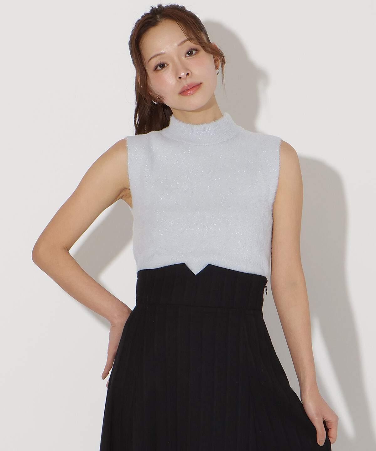 アンドクチュール「フェザーニットアンサンブル」|カーディガン|