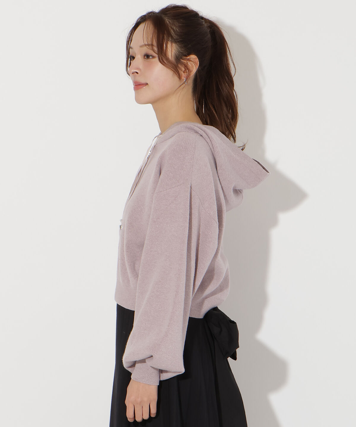 アンドクチュール「ニットパーカー」|パーカー|