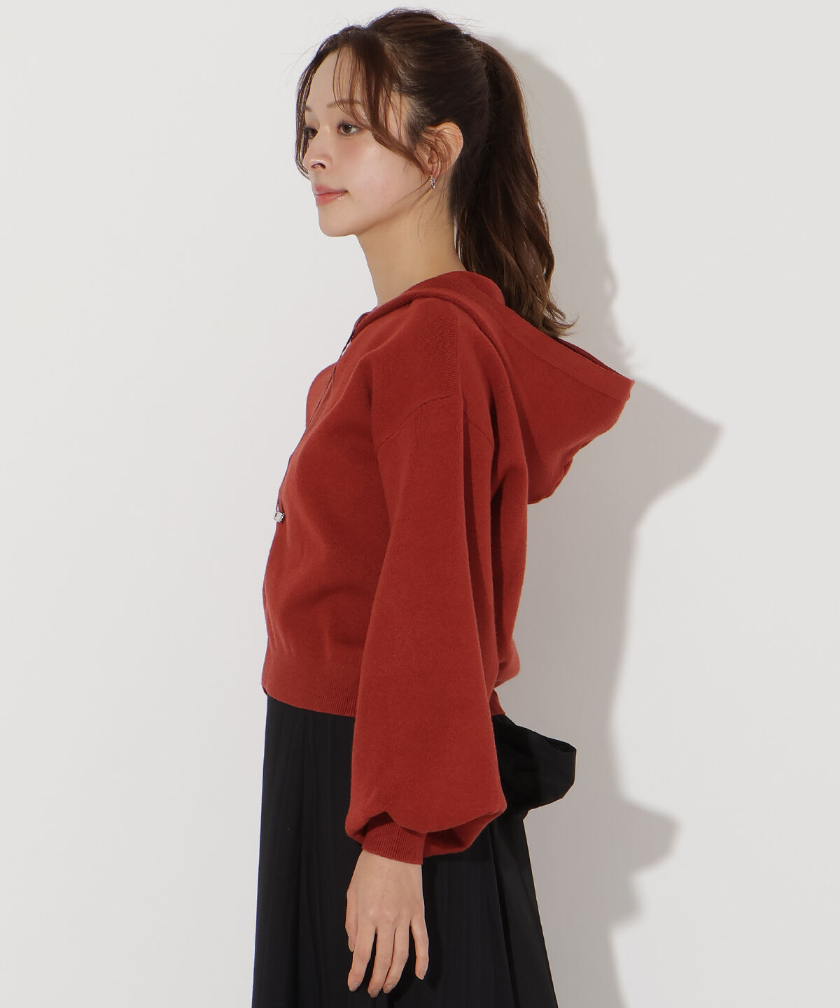 アンドクチュール「ニットパーカー」|パーカー|