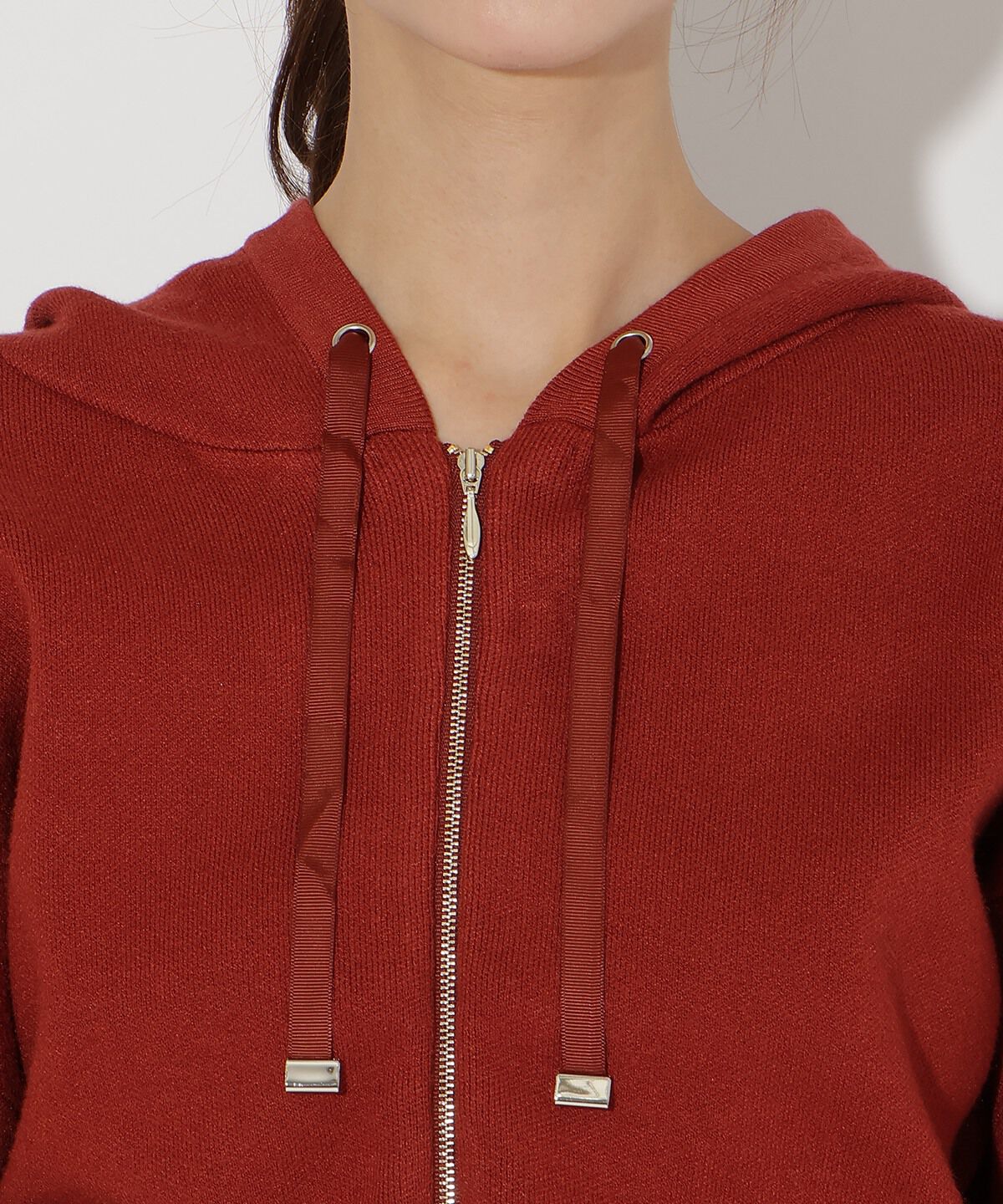 アンドクチュール「ニットパーカー」|パーカー|