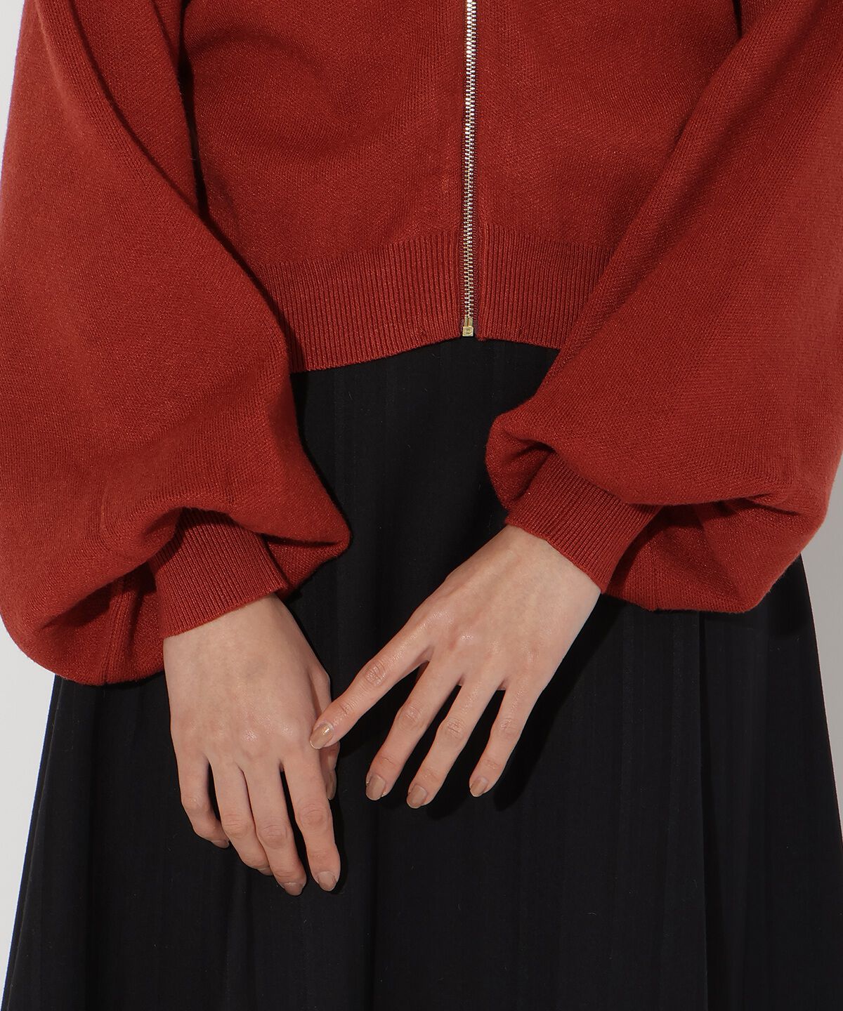 アンドクチュール「ニットパーカー」|パーカー|