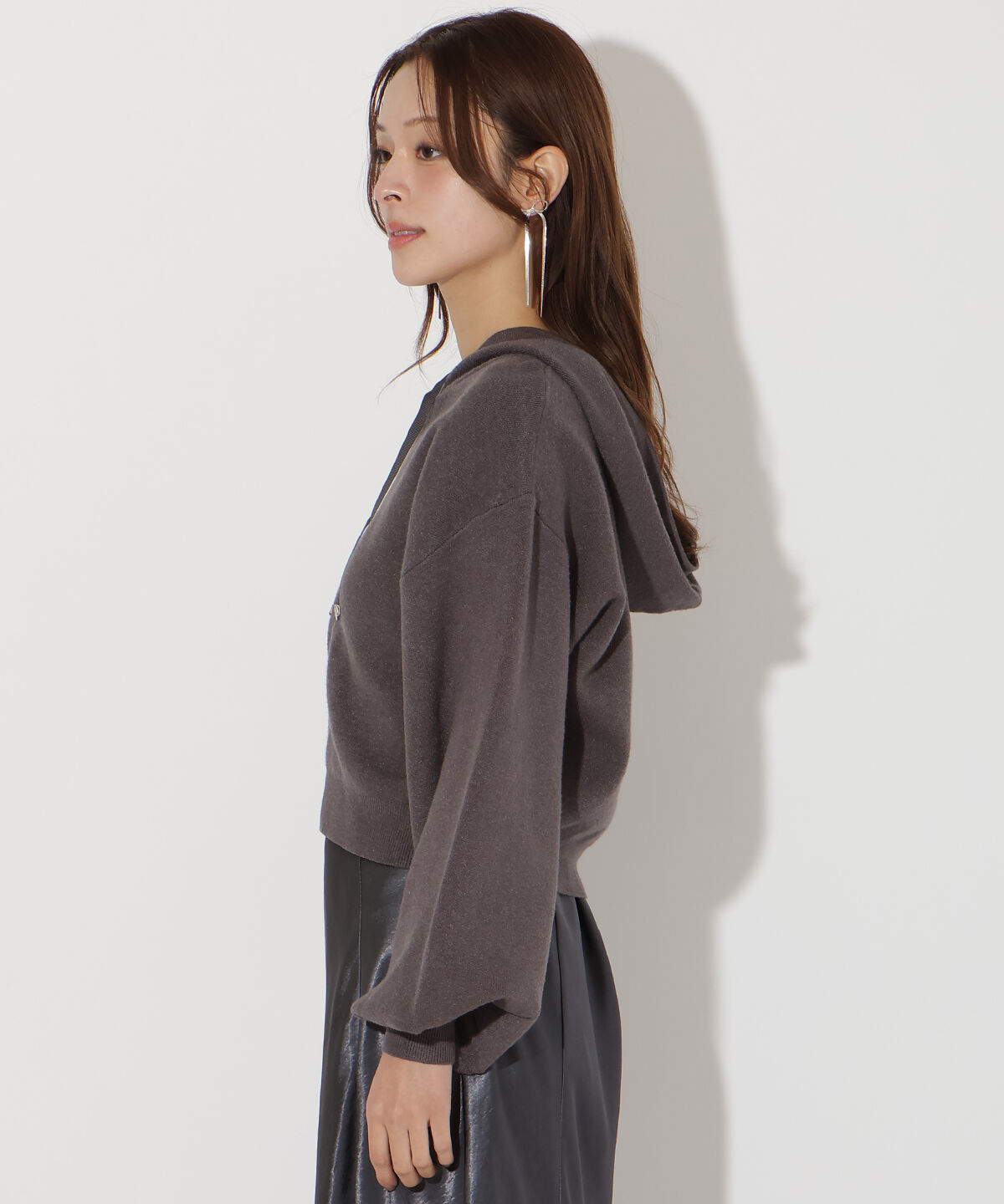 アンドクチュール「ニットパーカー」|パーカー|