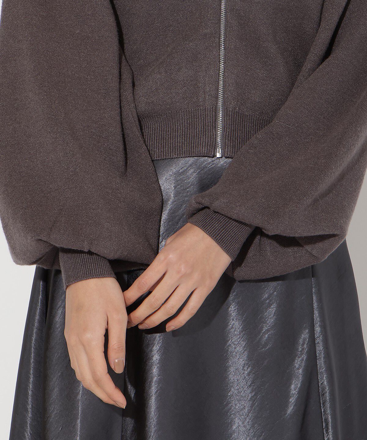 アンドクチュール「ニットパーカー」|パーカー|